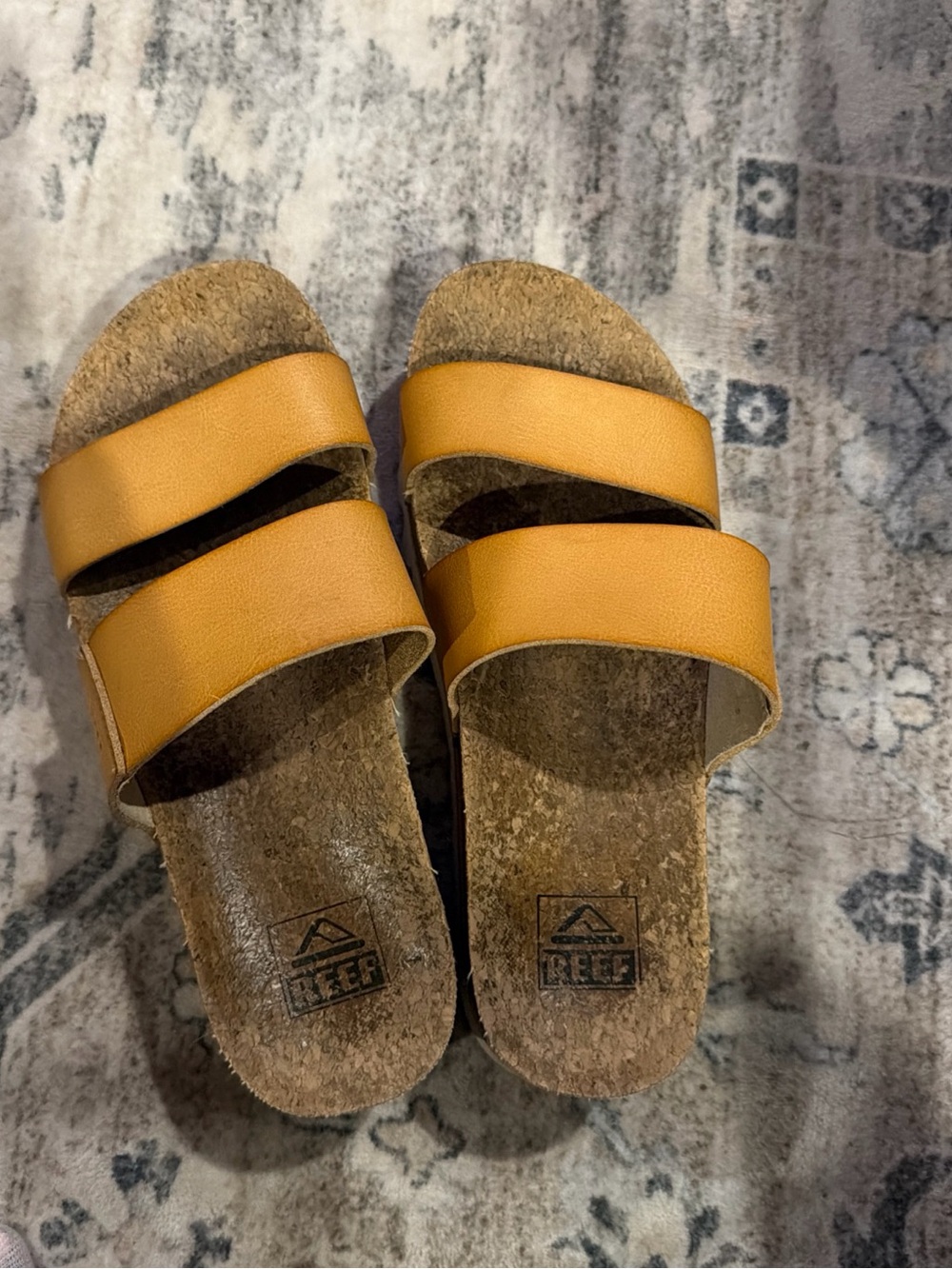 Reef Women's Double-strap Slide Sandals in Mustard